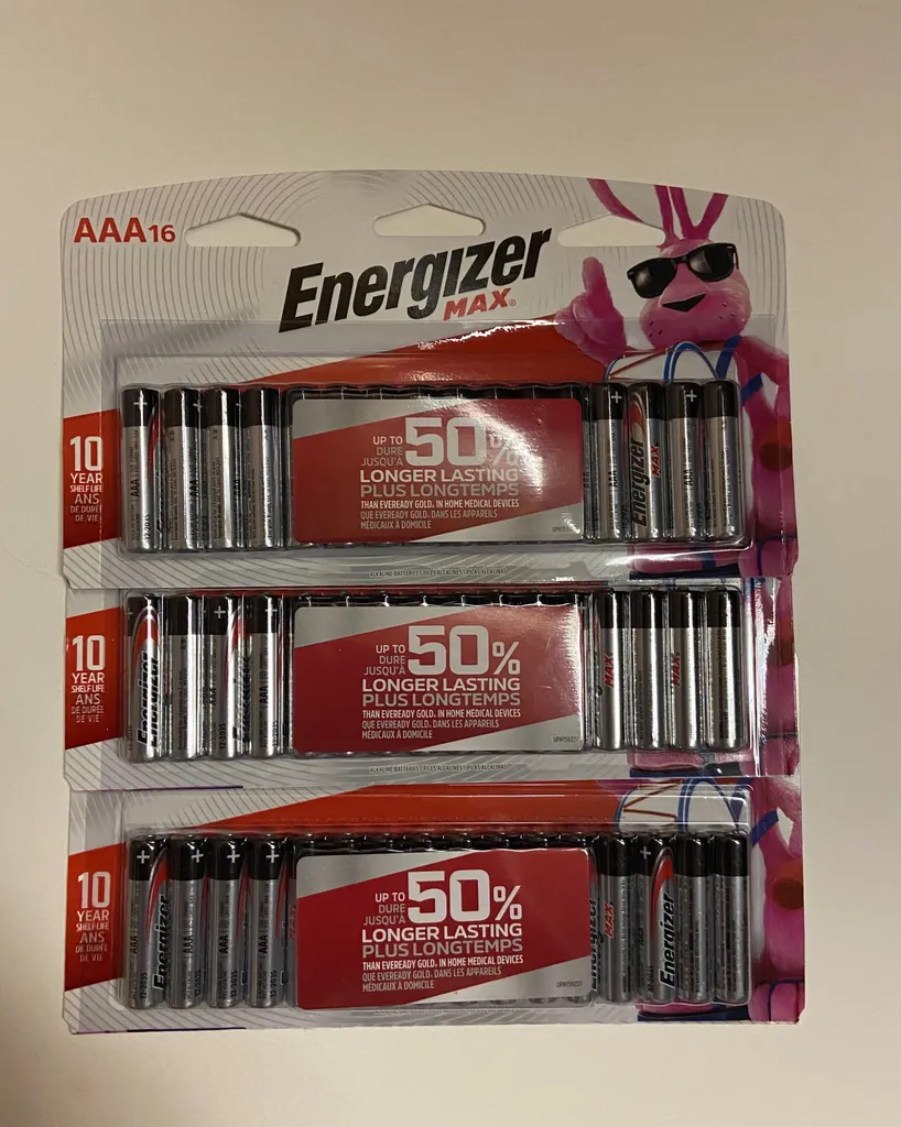AAA batteries - 3 New unopened packages photo 1
