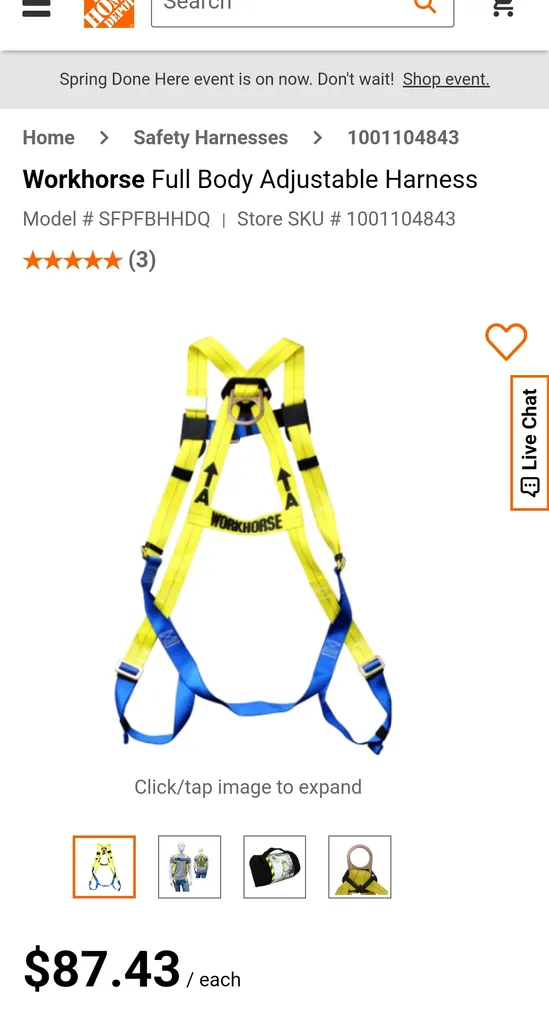 Construction Harness and hook photo 1