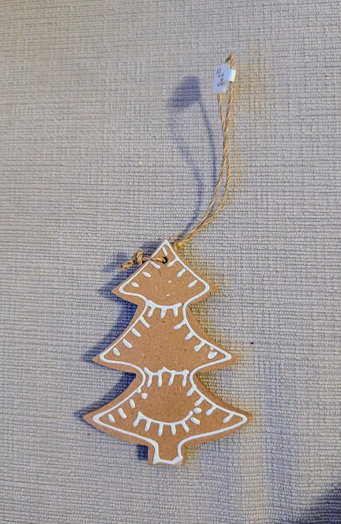 Brand New with Tags Gingerbread Tree Ornament photo 1