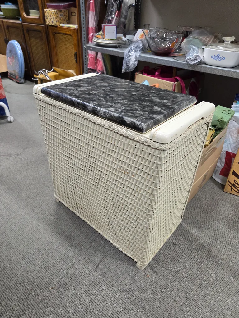 Vintage laundry hamper  photo 1