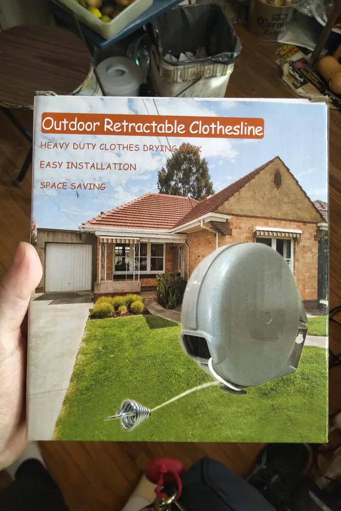 NIB Outdoor retractable Clothesline photo 1