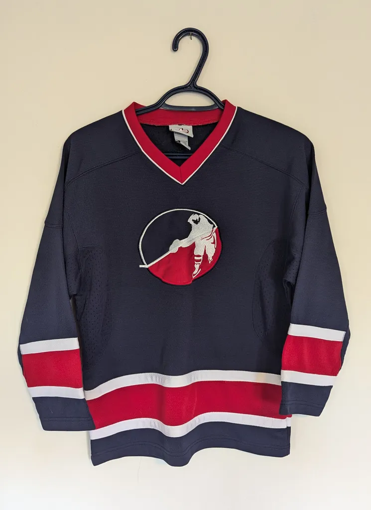 Youth Medium Navy Blue Hockey Jersey photo 1