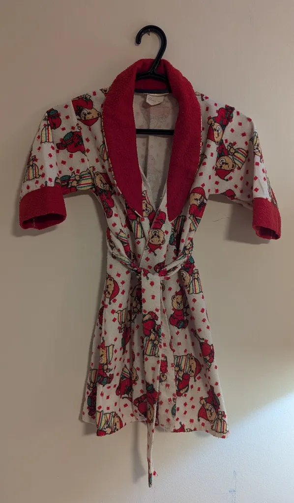 Vintage Microfleece Kids Robe - Youth Size 4 photo 1