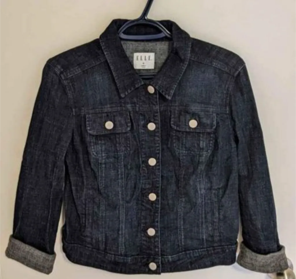 Brand New ELLE Denim Jacket - Women's Size Medium photo 1
