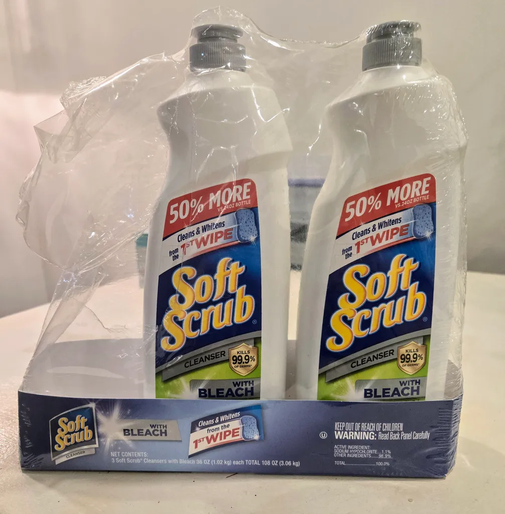 Brand New Multi Pack -Soft Scrub Cleanser With Bleach photo 1