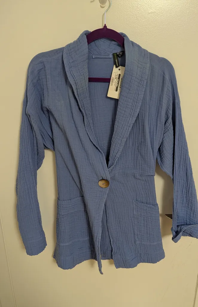 Brand New with Tags Shannon Passero Marie Cardigan - Blue - S/M photo 1
