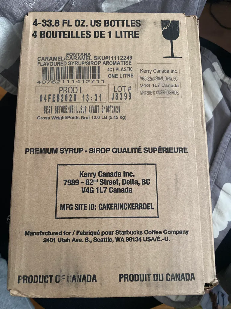 1 Litre of Caramel flavoured syrup (Expired) photo 1