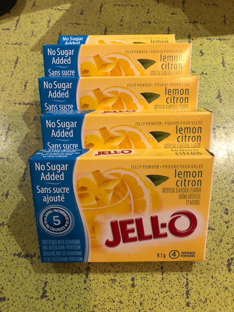 Sugar-free Jello (lemon) x5 photo 1