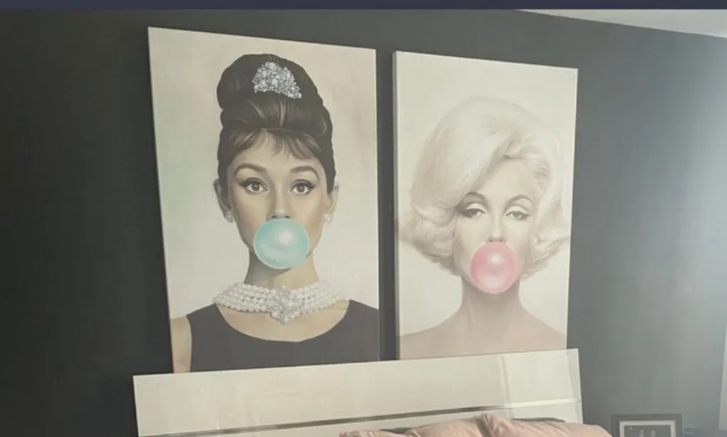 Marilyn Monroe and Audrey Hepburn canvas photo 1