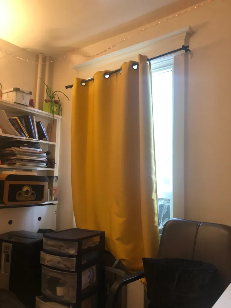 Yellow blackout curtain  photo 1