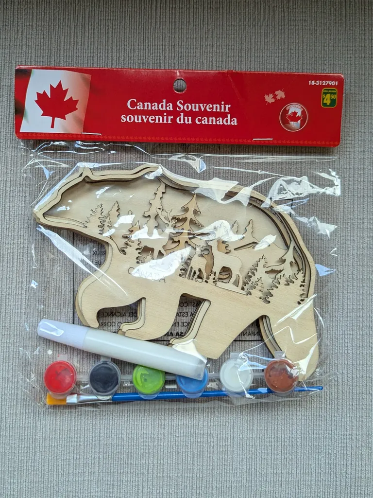 Brand New Canada Souvenir Bear Paint Kit photo 1