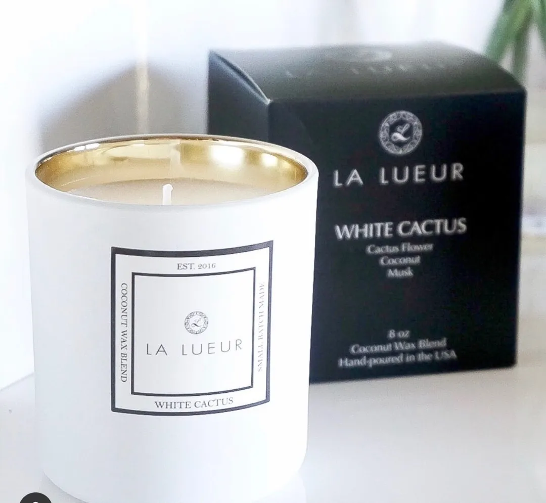 ISO La Lueur White Cactus Candle photo 1