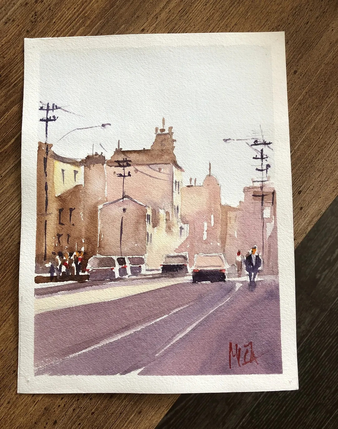 Belgrade City Watercolour Print photo 1