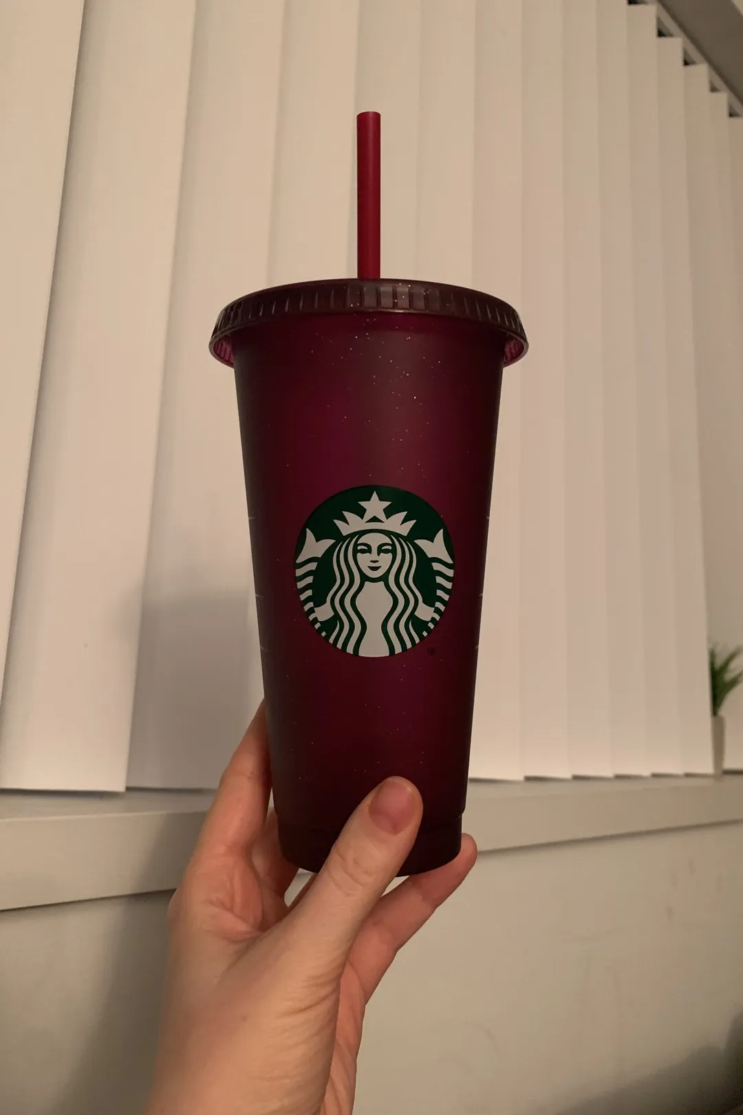 New Starbucks Reusable Cold Cup-Purple photo 1