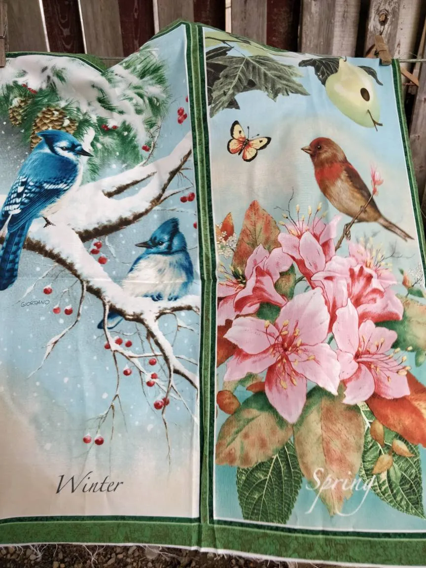 4 Seasons Cotton Quilting Panels photo 1