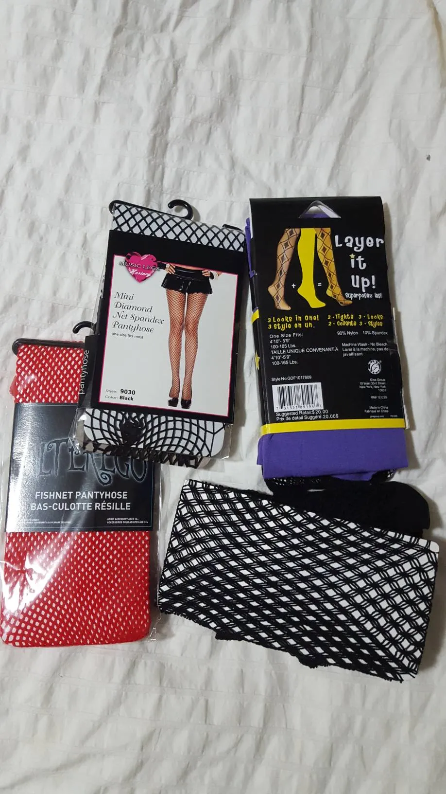 Halloween Fishnets Stockings Panythose Nylons Tights Footies ... photo 1