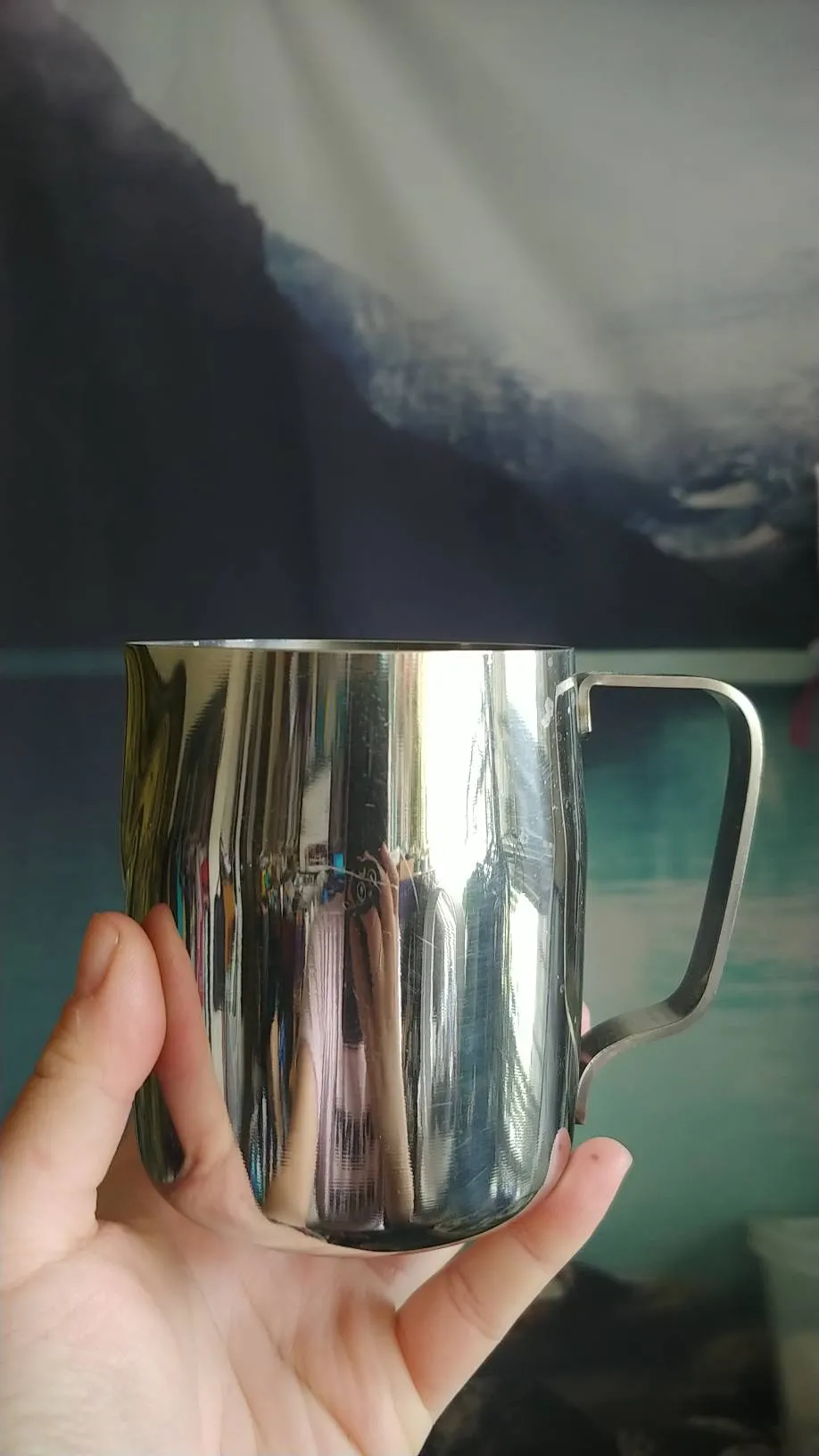 Stainless Steel Milk Pot/Coffee Mug photo 1