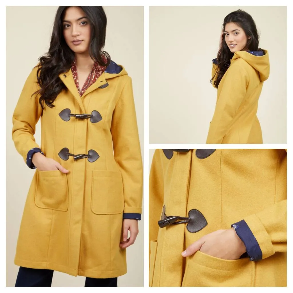 Modcloth Jacket (Saffron, Large, 7/10, Piling) photo 1