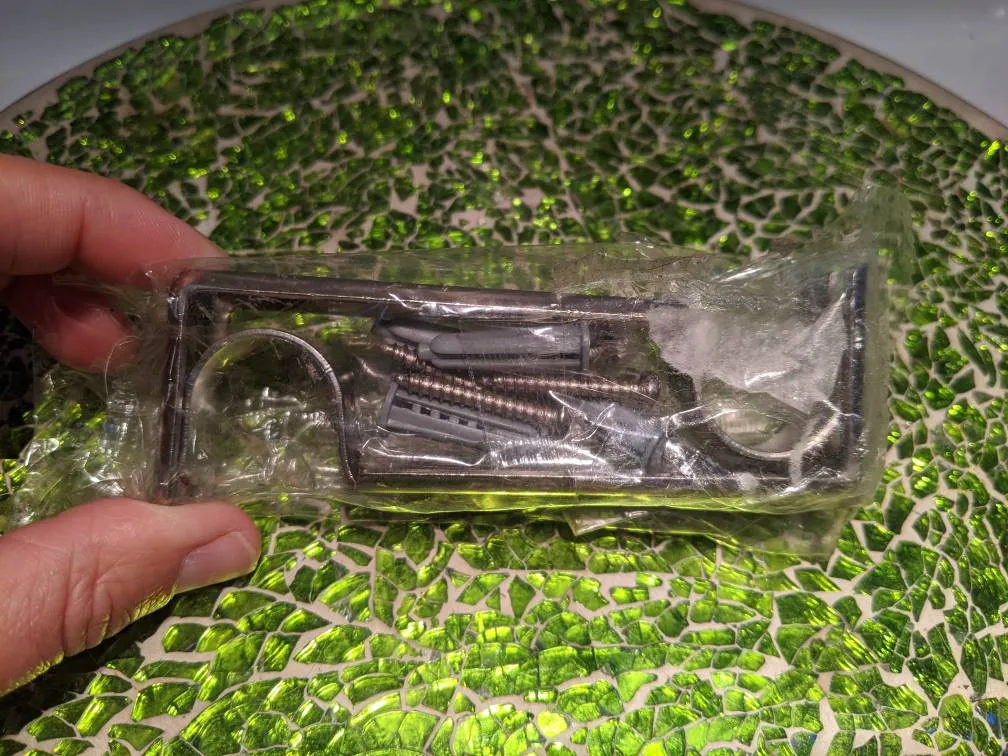 Curtain rod brackets x 2 photo 1