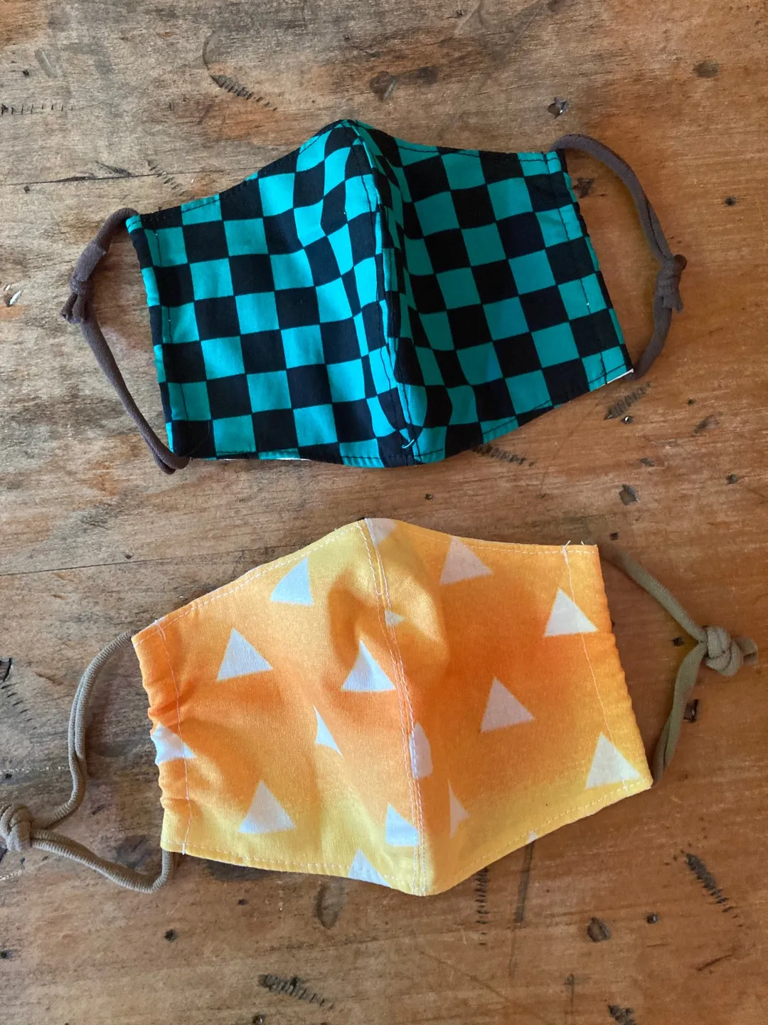 Mask -Demon Slayer: Kimetsu no Yaiba  Tanjiro & Zenistu pattern photo 1