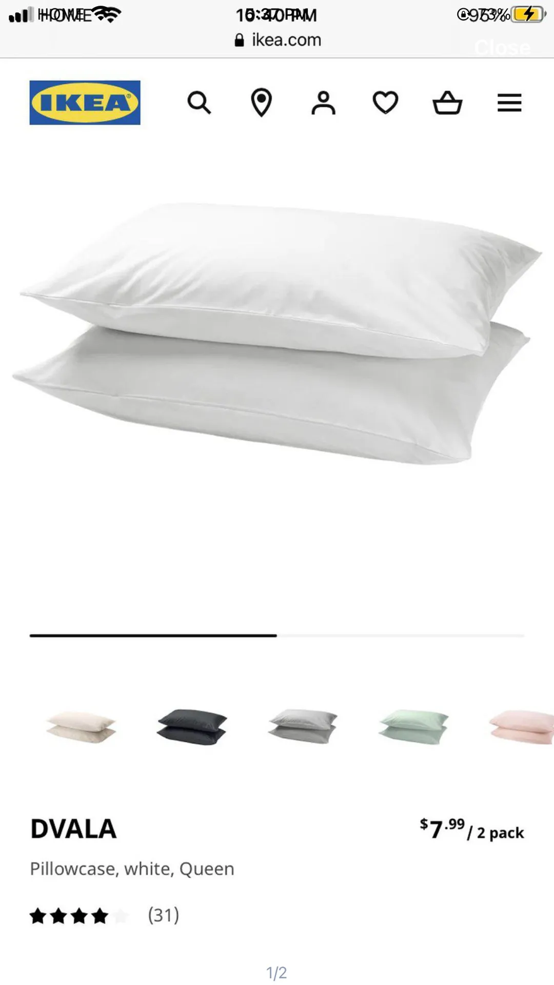 Brand New Ikea Pillow Cases photo 1