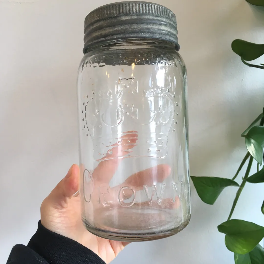 👑 Antique Mason Jar photo 1