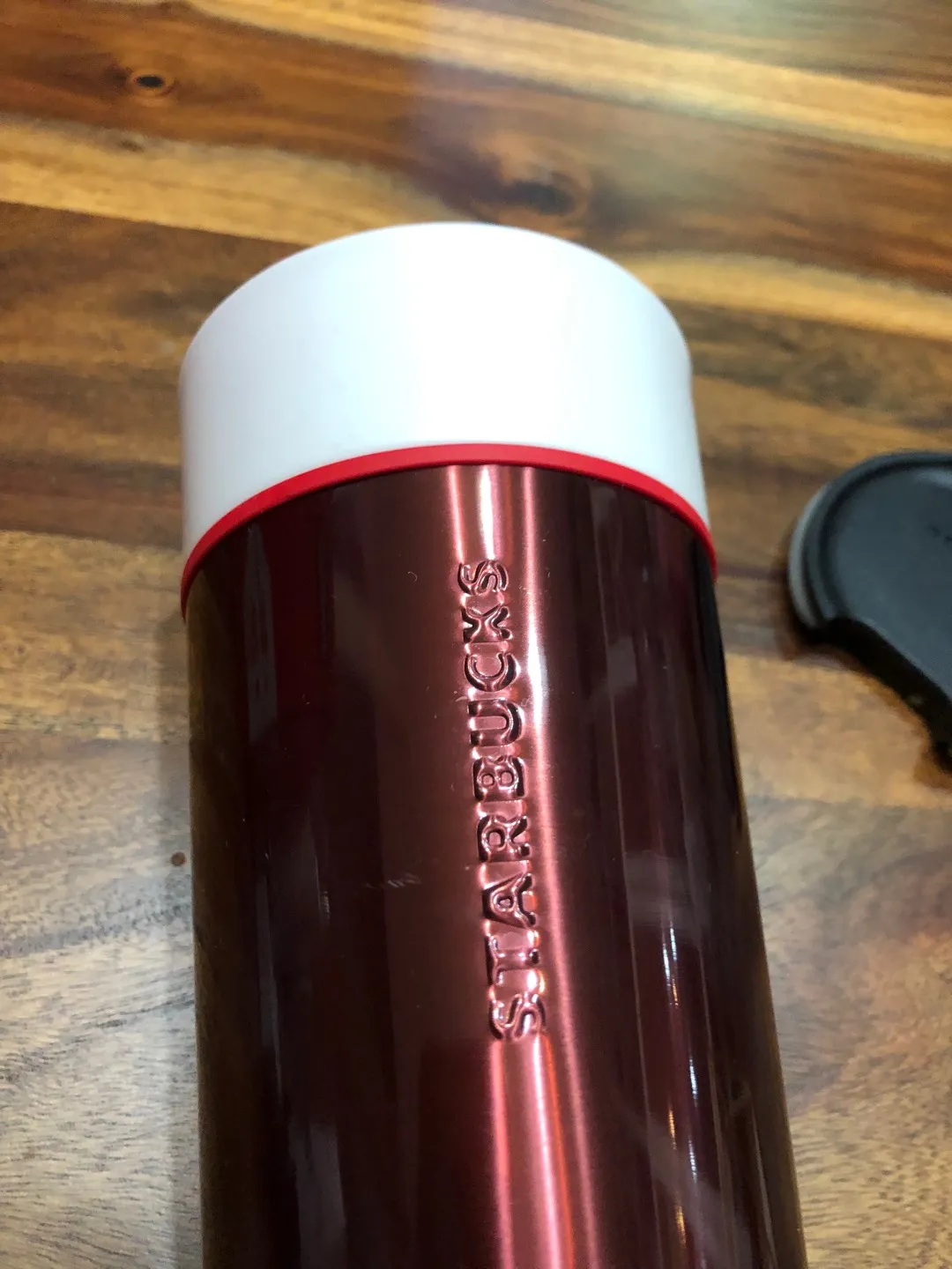 EUC Starbucks Ceramic and Metal Travel Cup photo 1