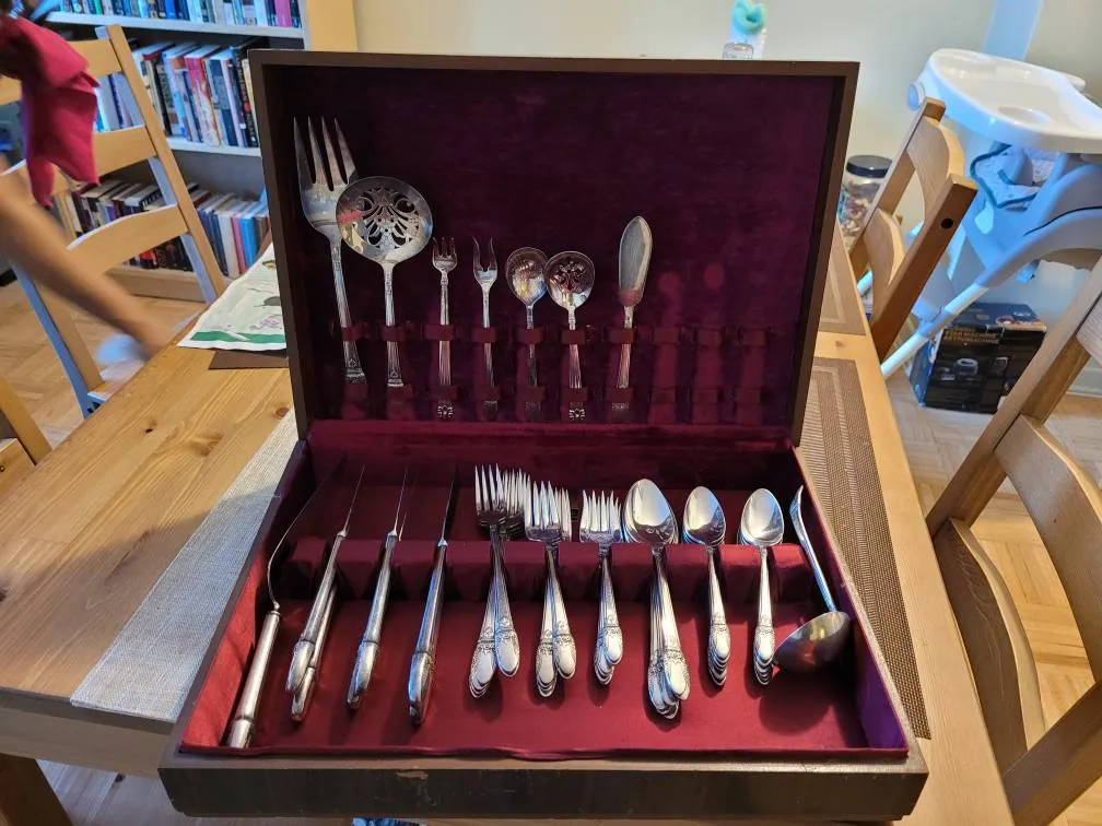 Vintage Boxed Silverware - 1847 Rogers Bros. photo 1