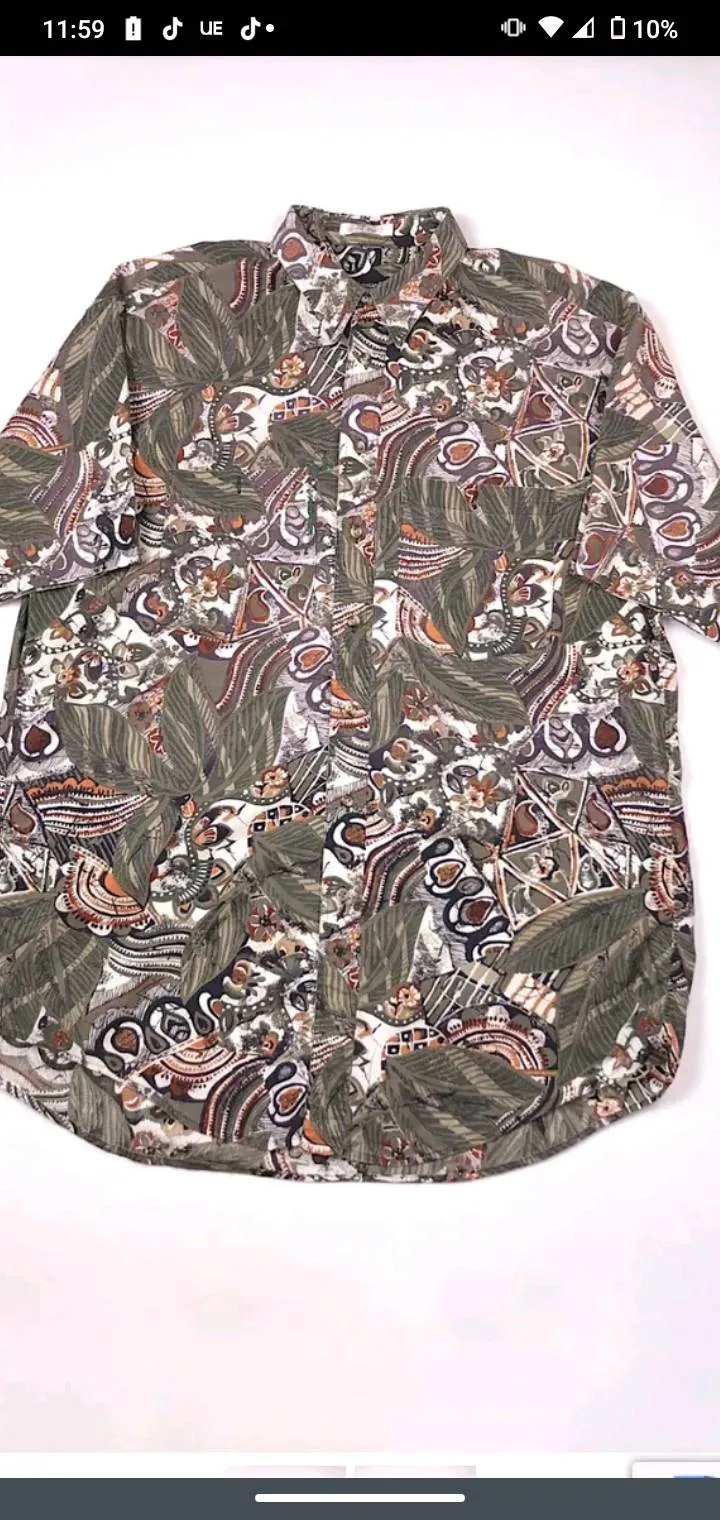 Vintage Christian Dior Mens Summer 1980 Shirt photo 1