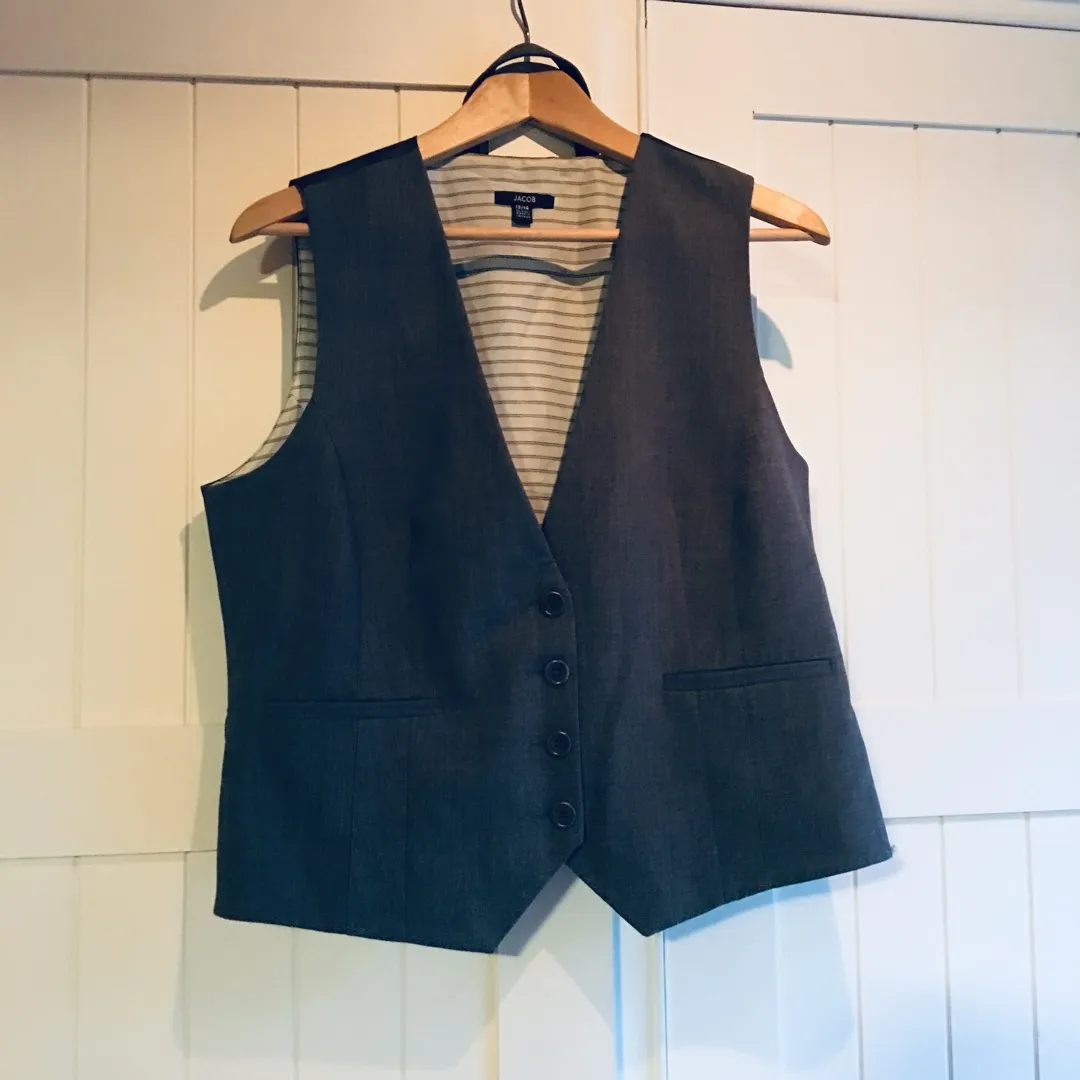 Charcoal vest, large photo 1
