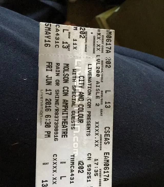 City And Colour Tickets (2) June 17th photo 1