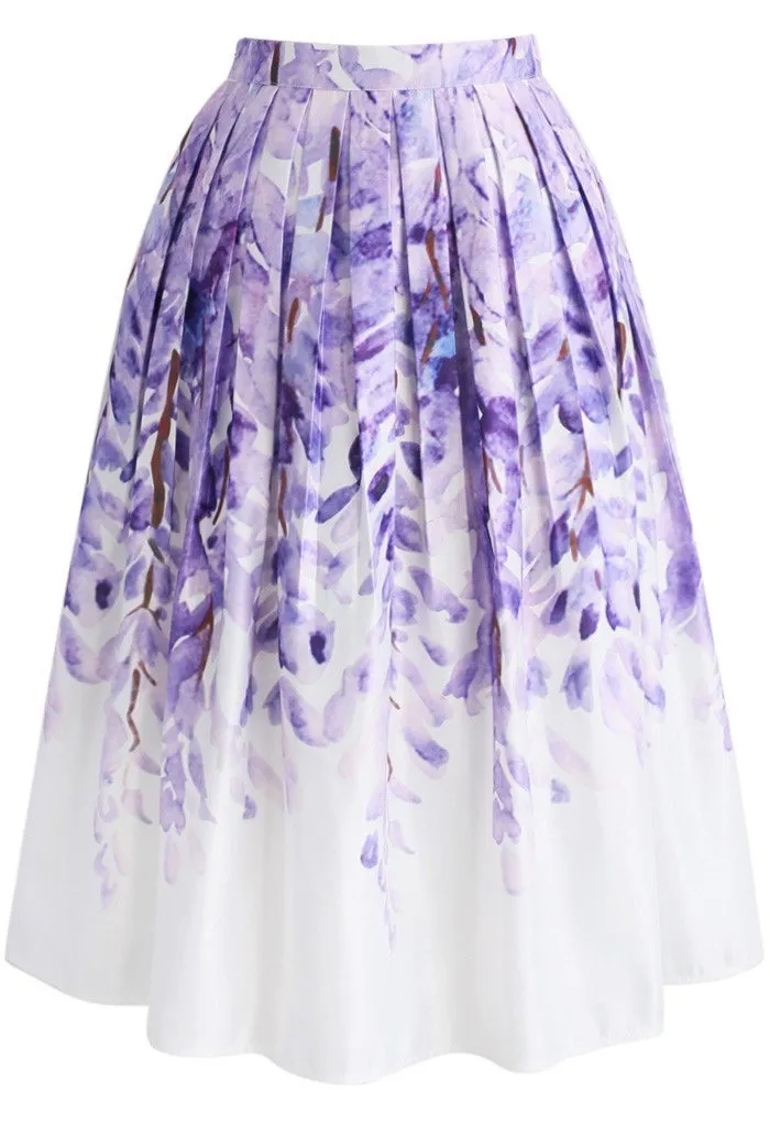Chicwish Wisteria Skirt Size L BNWT photo 1
