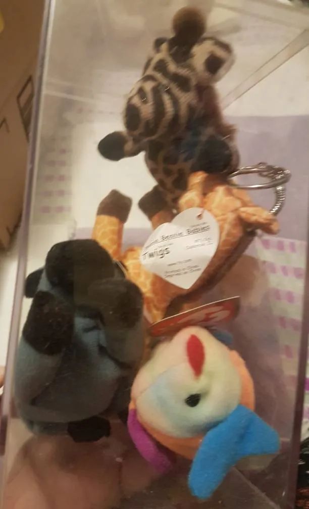 🍔4 Little Beenie Baby Animals photo 1