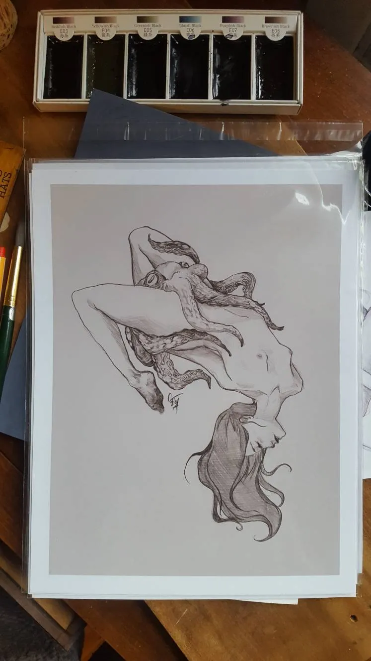 Sexy Art Hokusai 8.5x11 photo 1