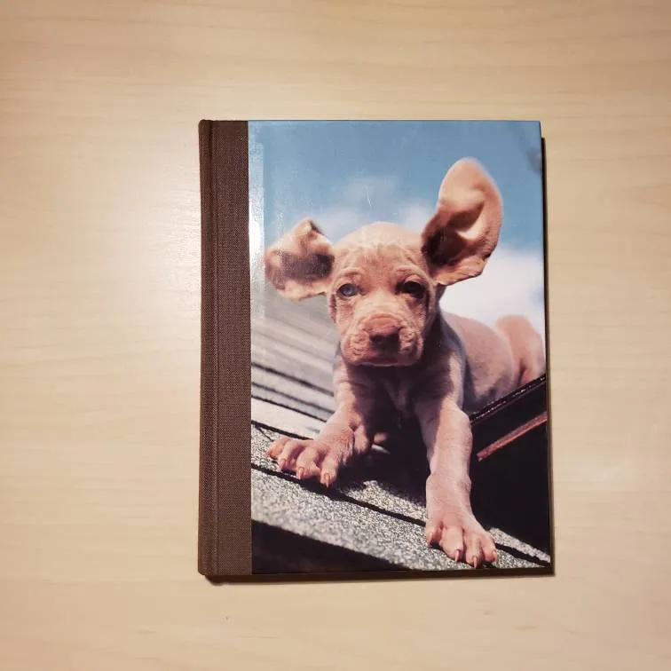 🍎 Blank Notebook with William Wegman Photo on Cover photo 1