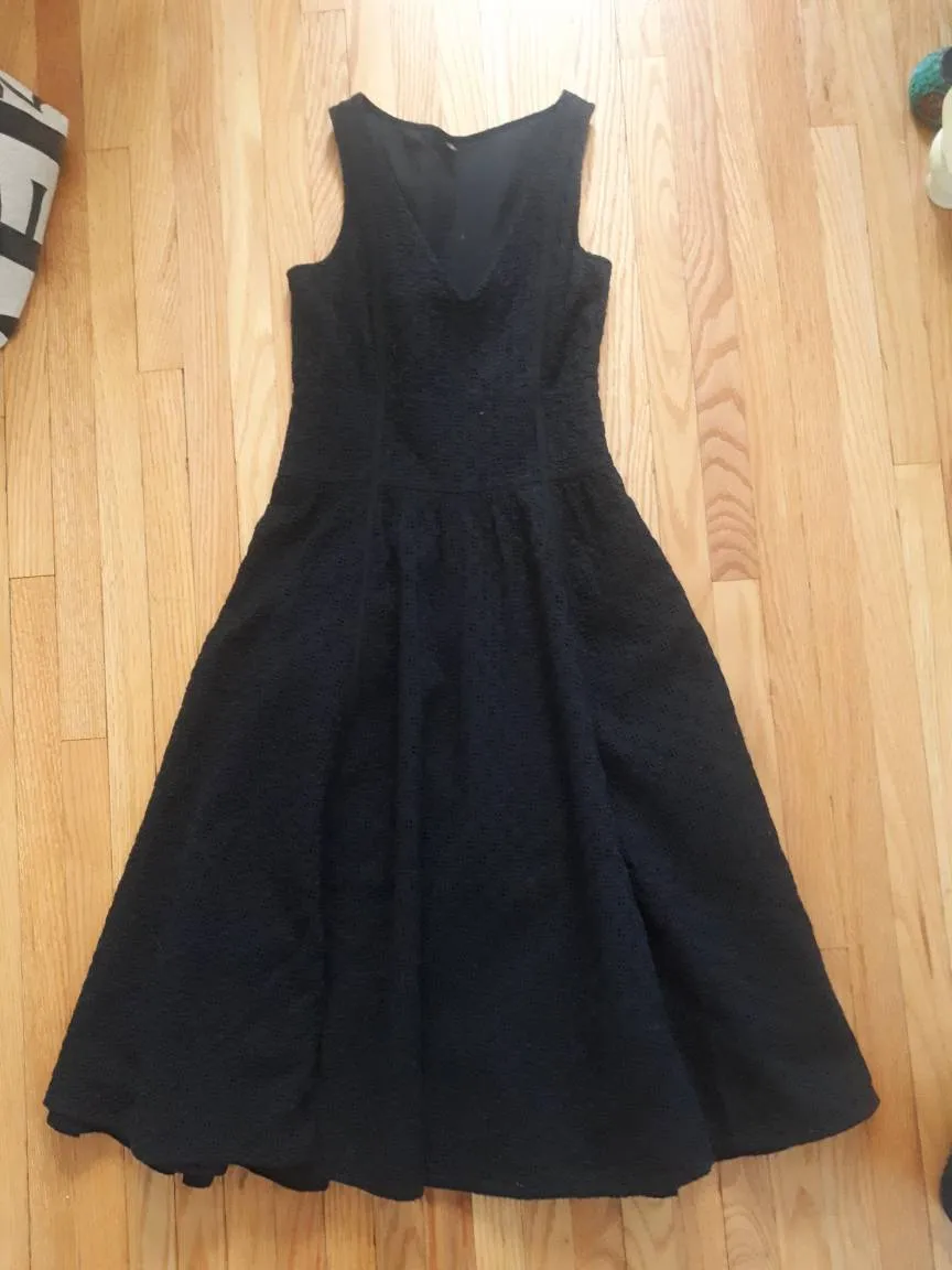 Black eyelet dress photo 1