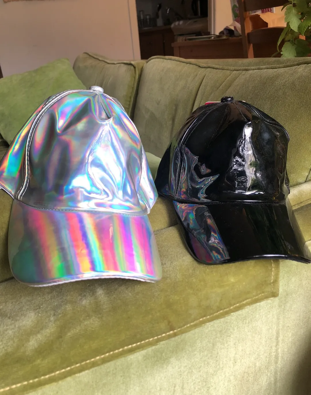 Black Patent Leather/Latex Cap photo 1