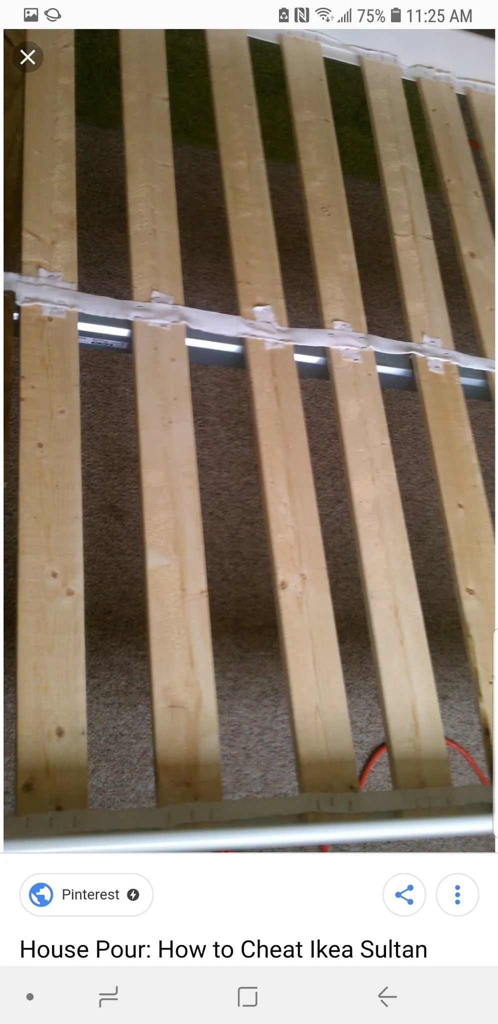 Queen Sized:Ikea SULTAN LADE bed Slats photo 1