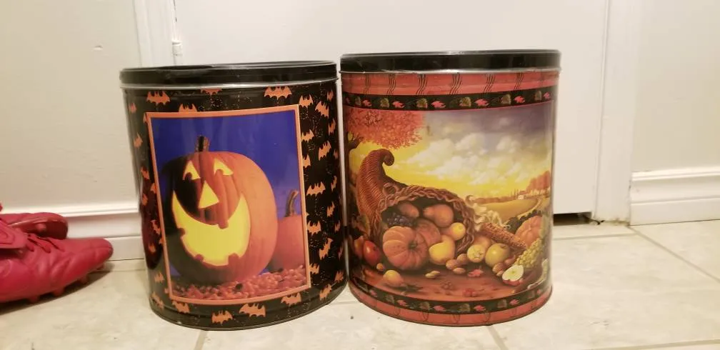 Two Huge Old Tins photo 1