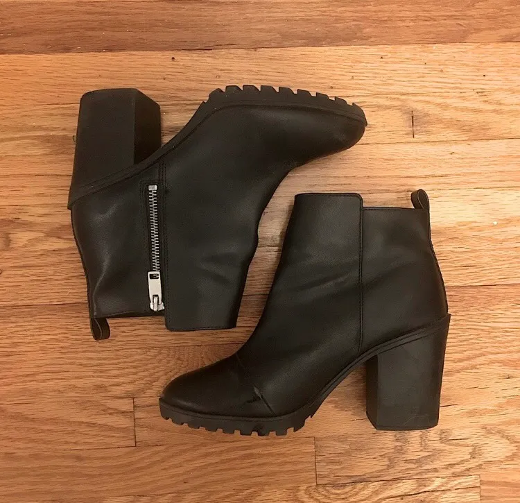 Chunky Black Booties photo 1