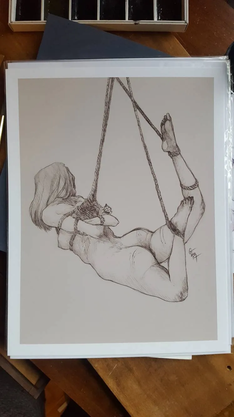 Sexy Bondage Art Print 8.5x11 photo 1
