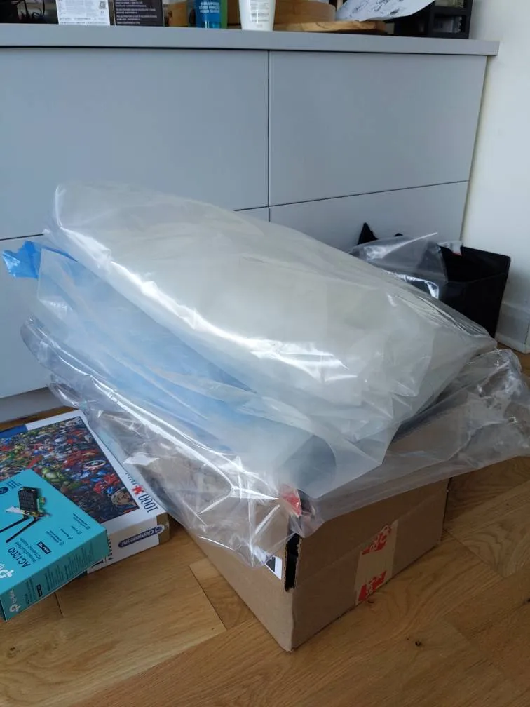 Queen Sized Mattress Plastic Cover + Box Spring Cover photo 1