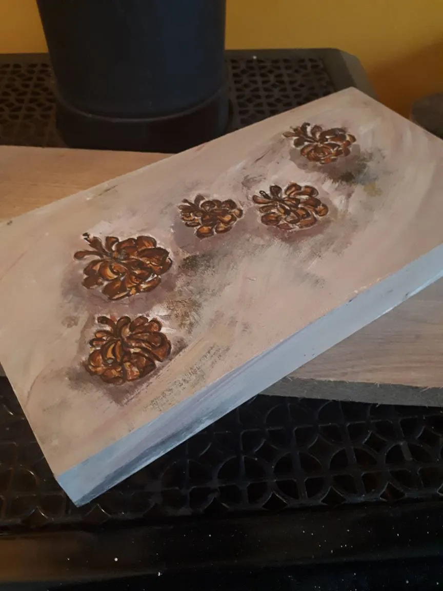 Original Painting- Arboretum Pinecones photo 1