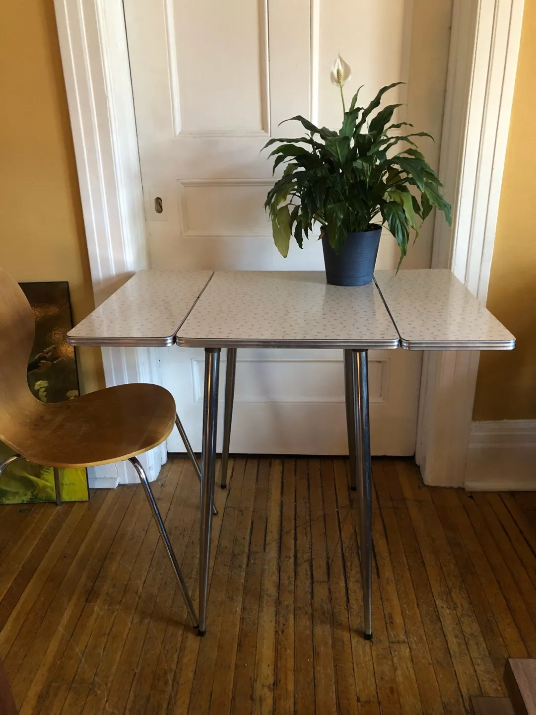 Little Vintage Drop Leaf Formica Table photo 1