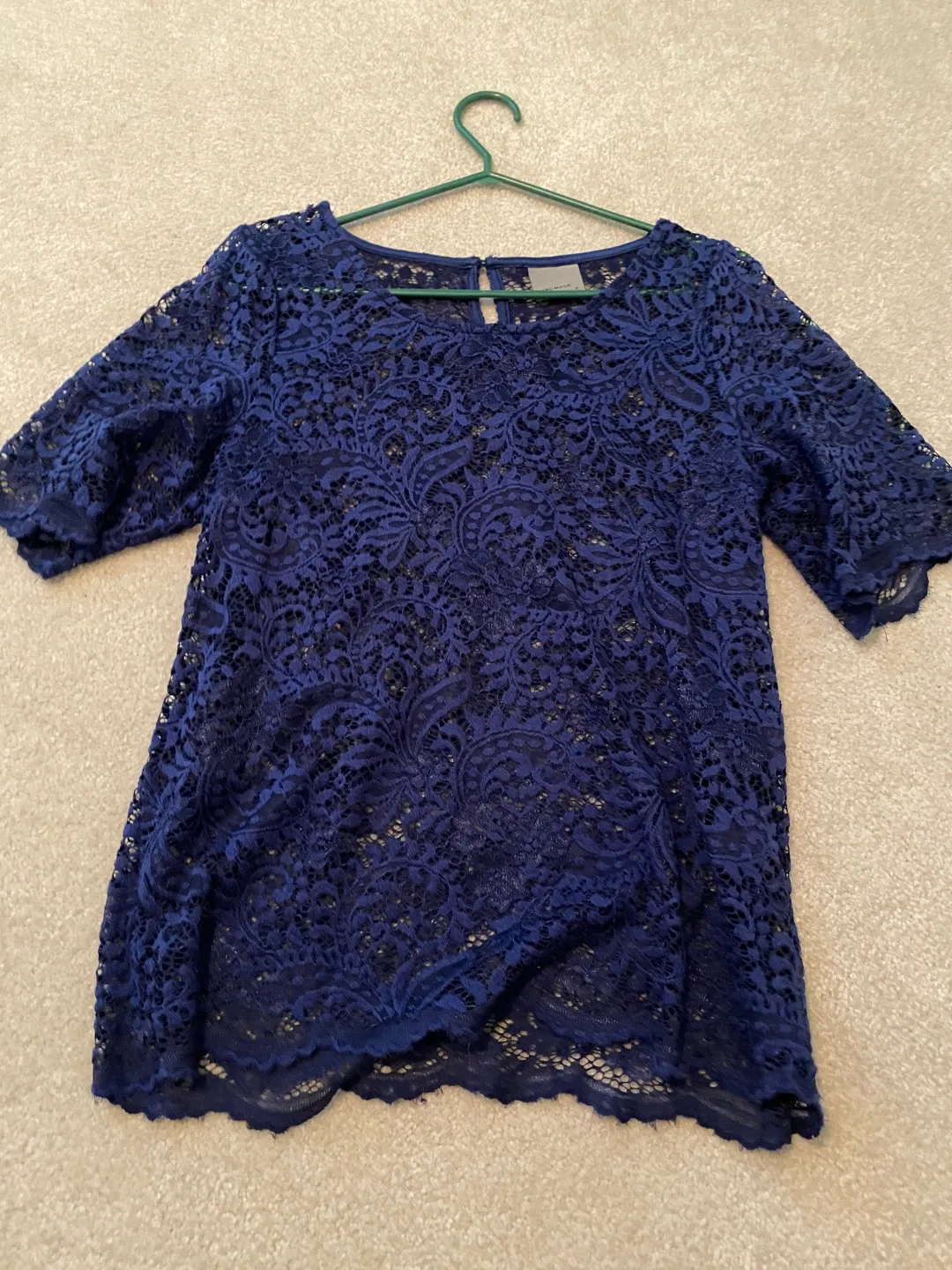 Navy Lace Blouse From Vero Moda photo 1