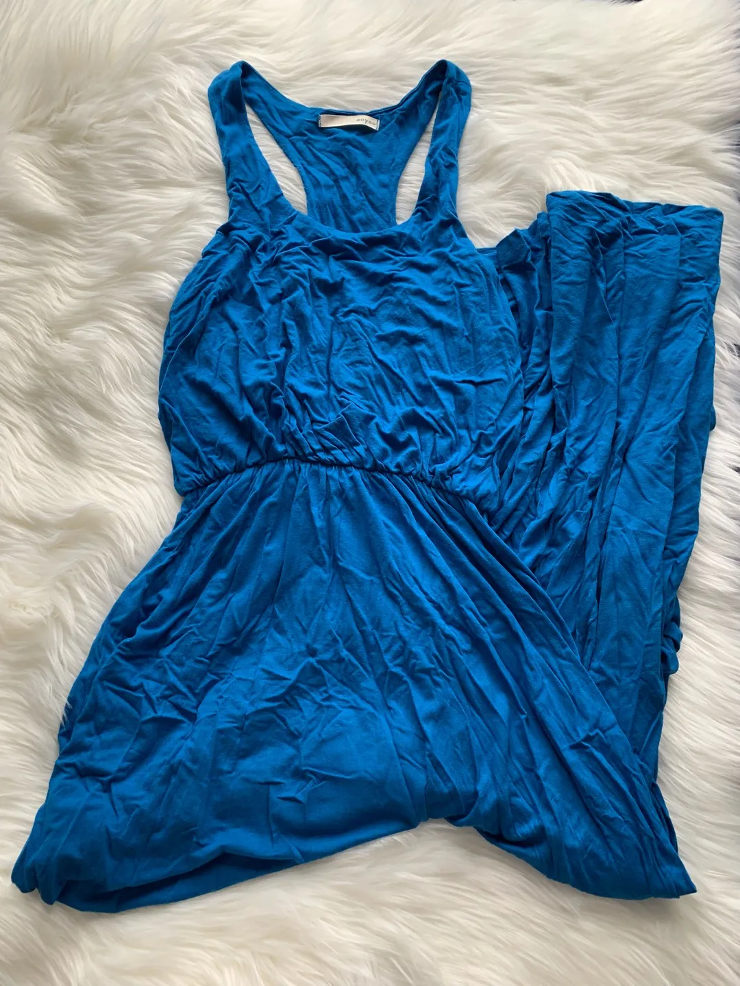 Mendocino Ooyoo Blue High-low Maxi Dress photo 1