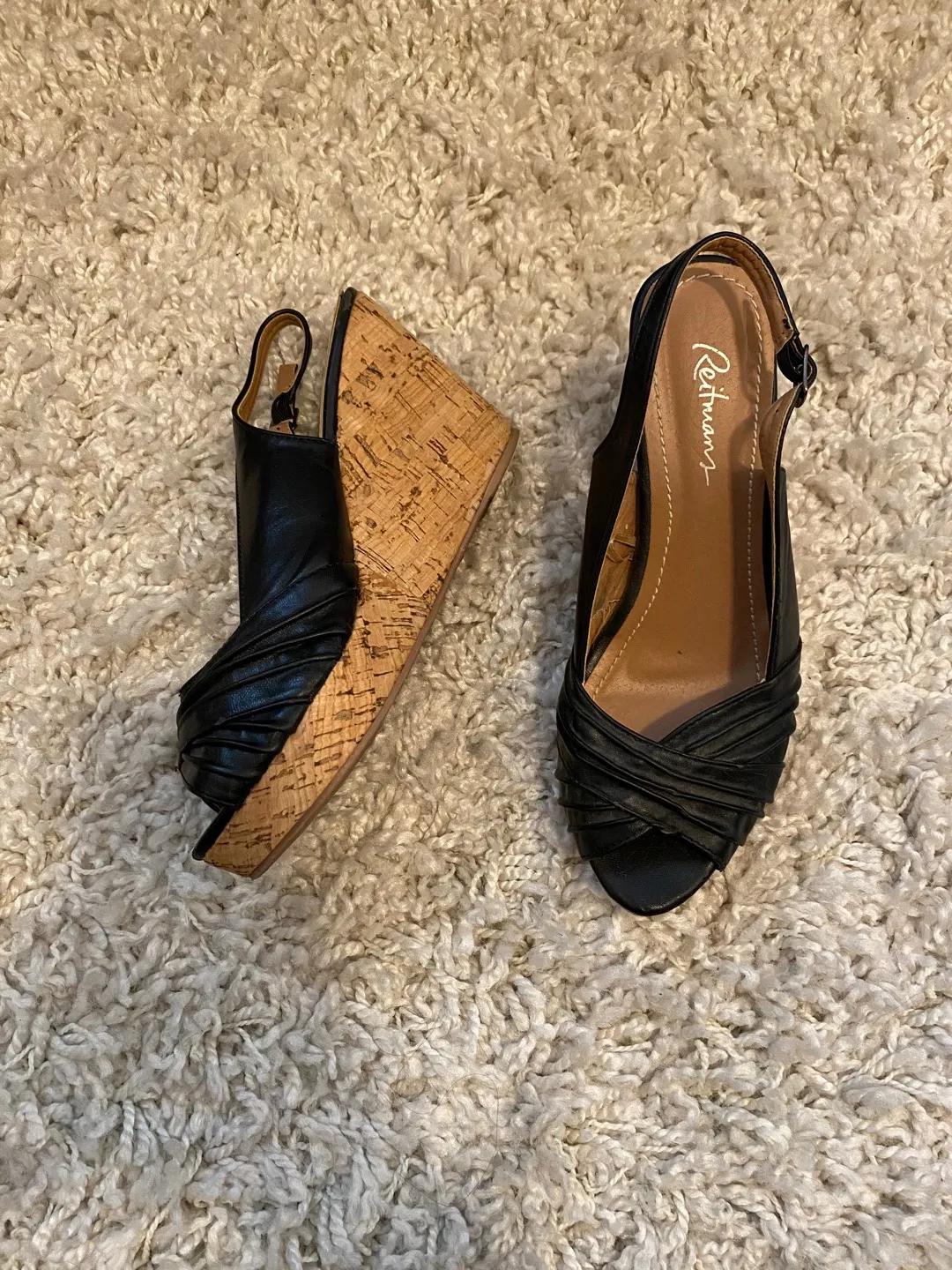 Black Wedge Heels photo 1