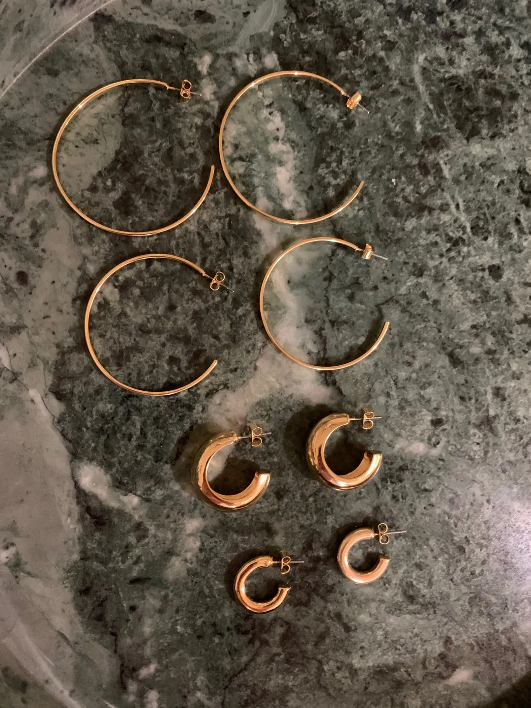 Gold Hoop Earrings - Assorted photo 1