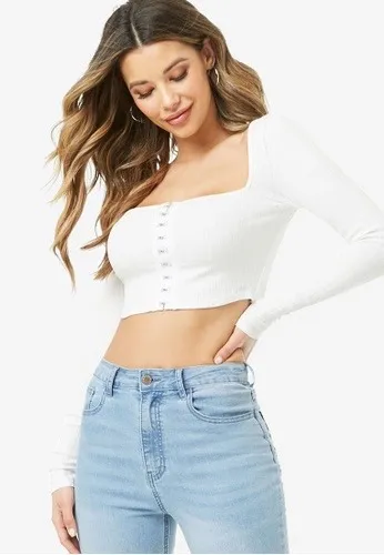 Forever21 Hook and Eye Crop Top photo 1