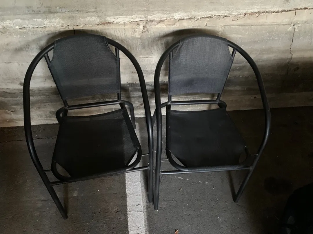Black chairs x 2 photo 1